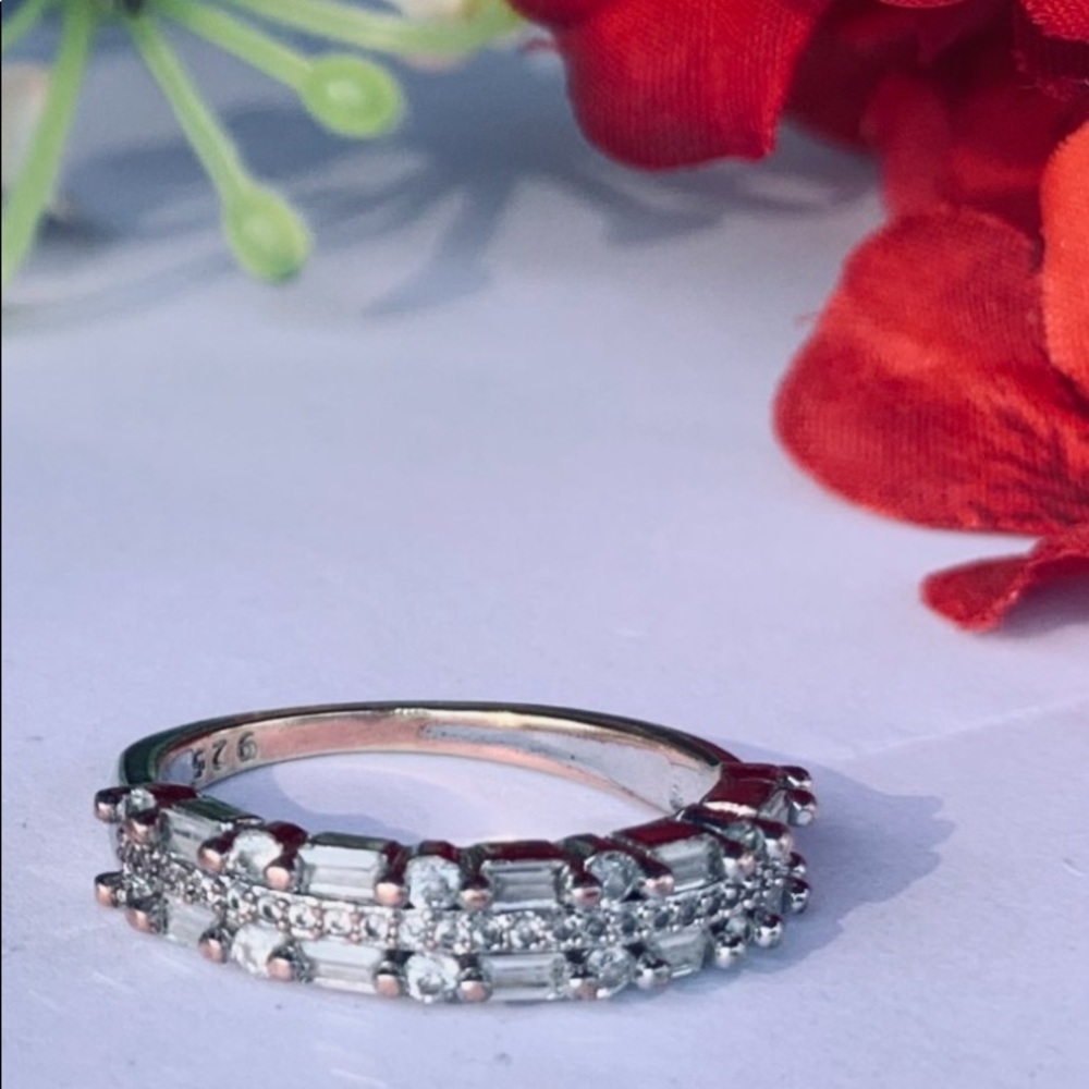 925 Sterling Sliver Ring (Band) (Size 9)